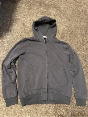 Stone Island Full-Zip Hooded Sweatshirt L